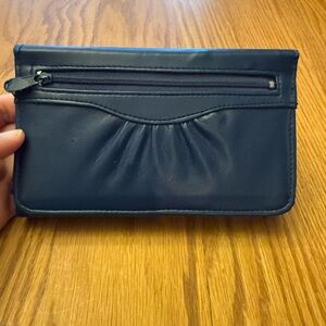 Vintage Navy Blue Clutch Wallet